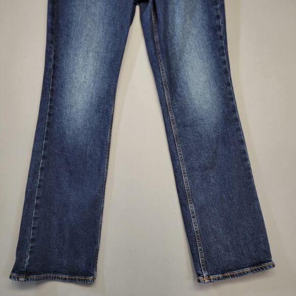 Old Navy Jeans Mens 32x32 Blue Boot Cut Built In Tough Flex Dark Wash Outdoors - Picture 7 of 15